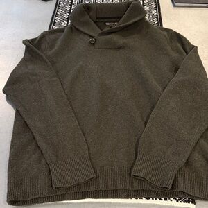 Banana Republic Men's Shawl Turtleneck Sweater - Olive